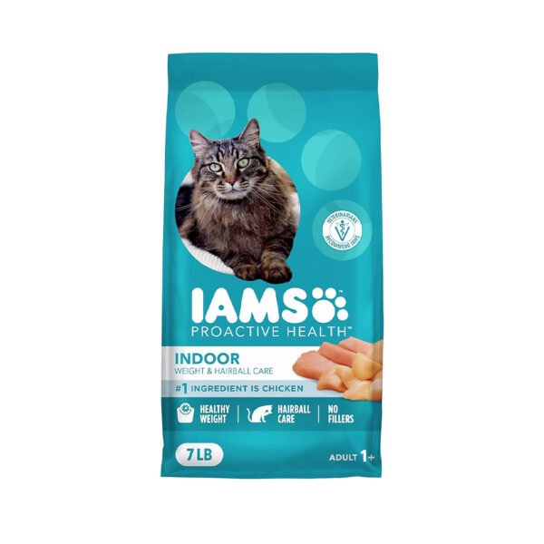 IAMS Proactive Health Dry Cat Food, Indoor Weight and Hairball Care